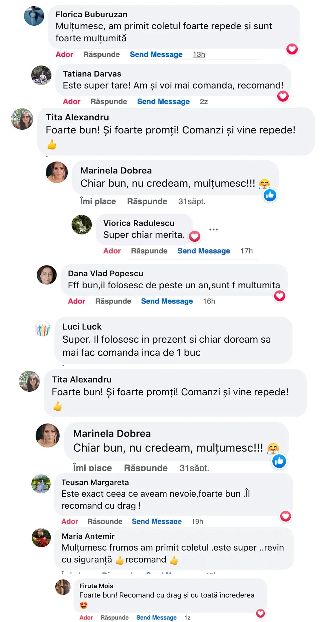 Comentarii clienți