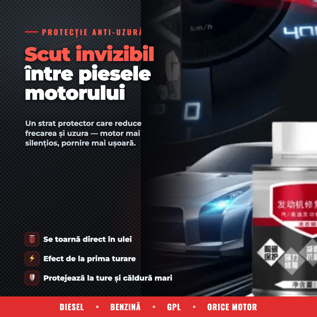 Agent Protecție Anti-uzură Motor MAXGuard – Strat Protector pentru Orice Motor