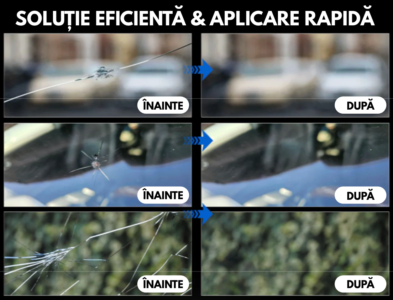 (1+1 GRATIS) Kit Reparare pentru orice tip de Sticla