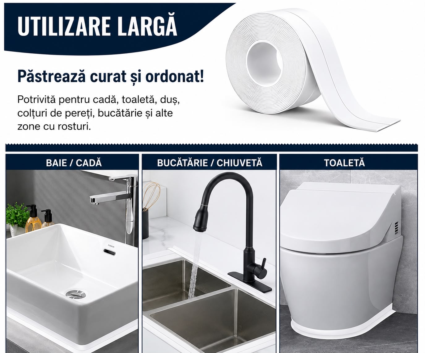 Bandă Adezivă Etanșantă 1+1 GRATIS