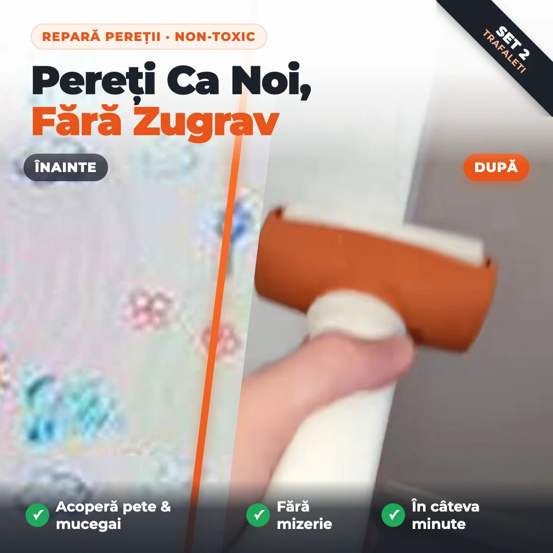 Set 2 Trafaleti Magici – Repară și Reîmprospătează Pereții în Câteva Minute