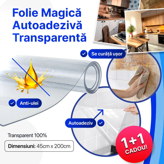 Folie Magică de Protecție - 45cmx200cm - 1+1 GRATIS